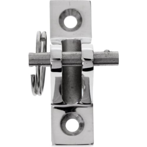 2 PCS Deck Hinge Mount Boat Bimini Top Fitting / Hardware 316 Stainless Steel with Pin and Ring