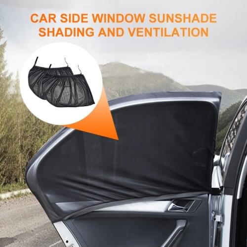 2pcs Car Styling Accessories Sun Shade Auto UV Protect Curtain Side Window Sunshade Mesh Sun Visor Protection Window Films