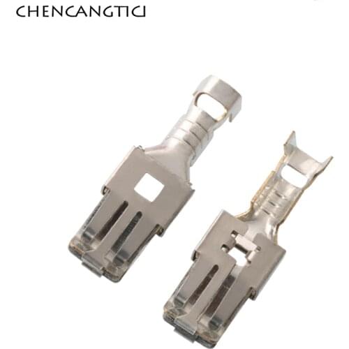 5 Pcs Automotive Splices Wire Terminal Non-Insulated Crimp Terminals Pin For VW Electrical Fan Connector Plug DJ6218A-E9.5x1.2C