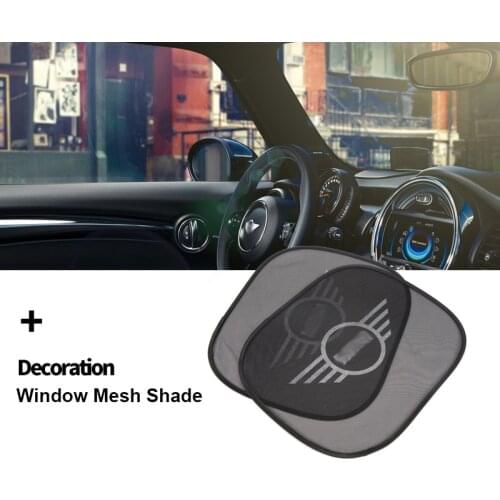 2pcs Car Styling Side Window Sunshade Mesh Shade Abat Vent For MINI Cooper One R50 R55 R56 R60 F54 F55 F60 Universal Accessories