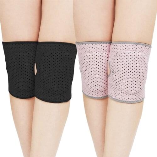 1 Pair Adult Kids Knee Support Brace Dance Yoga Tennis Sport Gym Workout Skating Breathable Mesh Adjustable Thick Sponge Kneepad