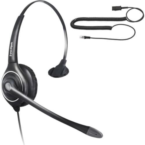 Office Headset Quick Disconnect for Avaya Aastra Allworx Adtran Alcatel Lucent AltiGen Comdial Digium Mitel Landline Deskphones