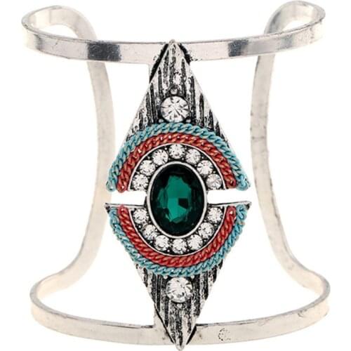 Ethnic Style Crystals Geometric Cuff for Girls