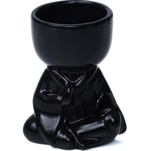 Plant Pots Vase Vases Modeling Sculpture Doll Ornaments Ceramics Desktop Ceramic Succulent Garden Decoration Cactus Planter