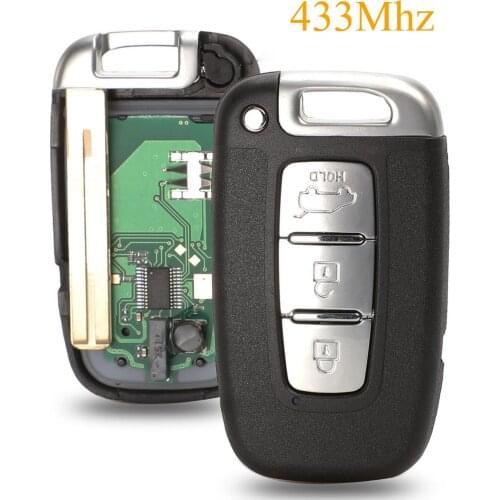 Kutery 5pcs 3 Buttons Smart Remote Car Key Fob 433Mhz For HYUNDAI I30 I45 Ix35 Genesis Equus Veloster Tucson Sonata Elantra K2