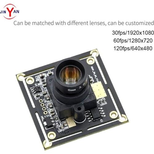 JinYan 2 megapixel HD 1080p high speed Bank monitoring Building access control 120fps UVC USB2.0 camera module OV2710 PCBA