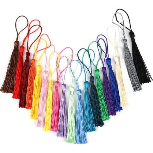 Top Sale Length 13cm 32pcs/bag Multi Colors Tassel Random Mixed Tassel For DIY Jewelry Making Findings Craft Making 8cm