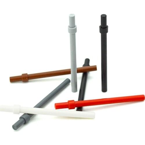 Building Blocks Technical MOC Parts 1x6 Round Bar 6L with Stop Ring Assembles Particles Compatible with 63965 Bricks Toy