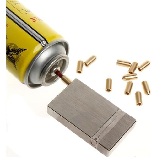 Refillable Brass Butane Gas T Shape Head Brass Copper Adapter For Dupont Ligne 2/Gatsby Gas Cigarette Smoking Gadgets Durable