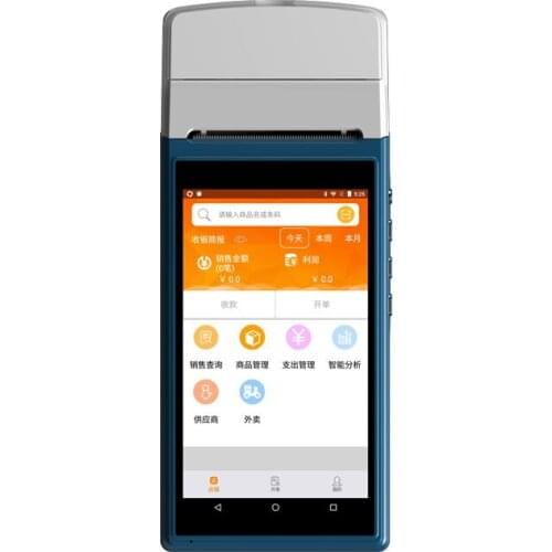 Android Mobile Handheld POS Device With Printer, Barcode Scanner, WIFI, 3G, bluetooth