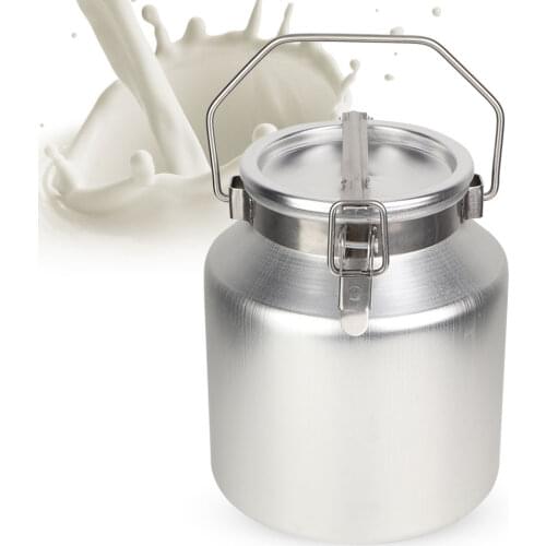 Cleaning Buckets Household Product 5L Aluminum Alloy Transportable Milk Fermentation Barrel Bucket Tank Can With Handle