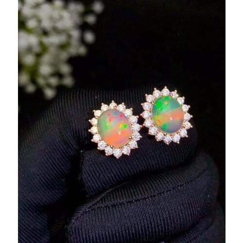 Natural Opal nails, 925 Sterling silver, good color, beautiful fire color, various sizes