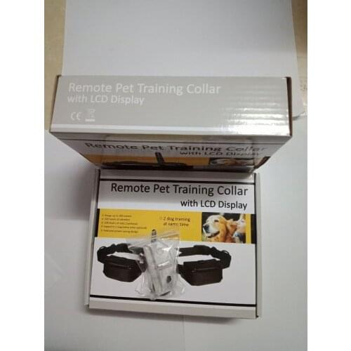 With battery 988D 300M LCD 100LV 300 Yard Level Electric Shock Vibration Remote Anti Bark Pet Dog Training Collar
