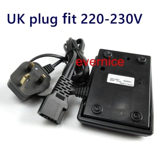 Uk Plug 220V Foot Control Pedal For Pfaff 4764 Riccar 410 420 430 440 White 234De 4040 905 910