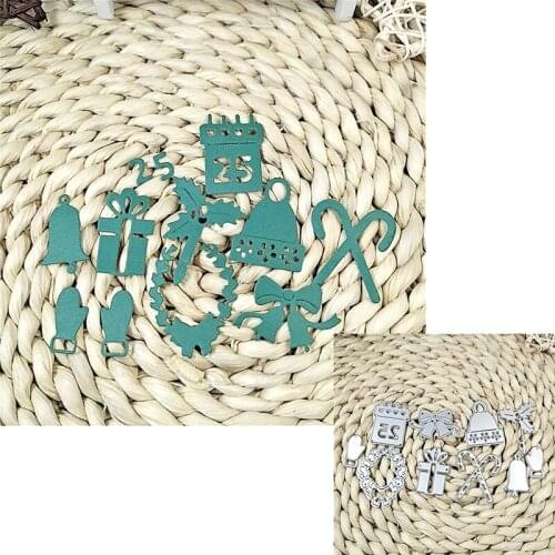 Suitable for Christmas creative paper cutting machine scrapbook metal mold creative DIY greeting card 3d christmas suit 2020 NEW