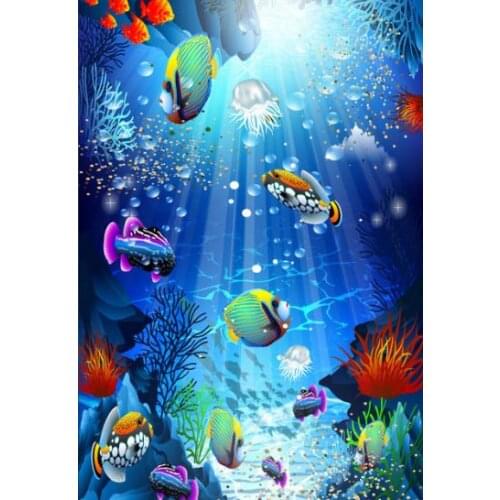Underwater World ceiling home decor wallpaper 3D ceiling wall paper for bedroom modern