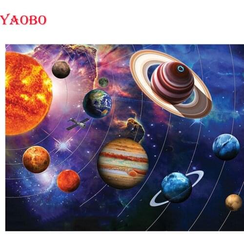 Full Square Round Drill Diamond Embroidery Space Star DIY Diamond Painting Scenic 5D Diamonds Mosaic Cross Stitch Home Decor