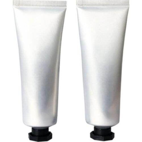 30ml Empty Refillable Plastic silver Lip Gloss Balm Eye Gel Hand Cream Tubes Cosmetic Containers Bottles Set 100pcs/lot