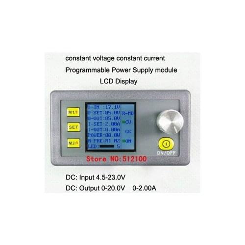DP20V2A Adjustable Voltage Regulator DC-DC Constant Voltage and Current Step-down Supply Module LCD Voltmeter