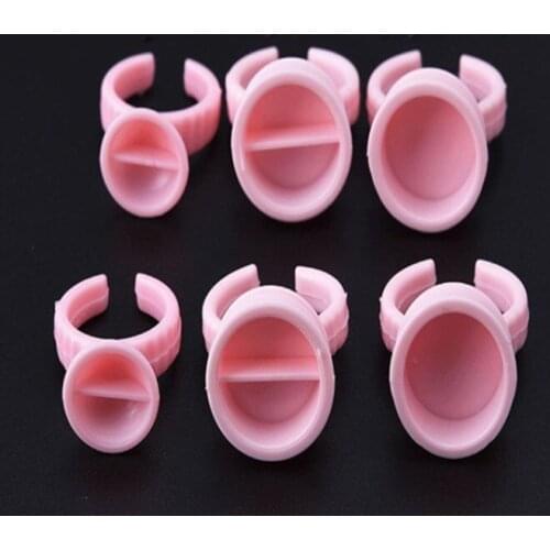 Pink Disposable Ring Cup Tattoo Pigments Cups Ink Rings Tattoo equipment 100pcs red ring set ink holder