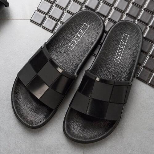 FZNYL Summer Slippers Men Fashion Outdoor Beach Flip Flops Women Comfortable PVC Slides Plus Size Wathroom Sandals Shoes