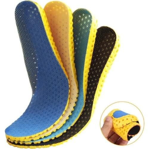 Memory Foam Insoles For Shoes Woman Men Shoes Feet Soles Pad Orthotic Breathable Running Insoles Sport Deodorant Shoes Pads