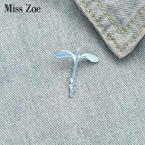 Luminous Enamel Pin Custom Soul Lan Yin Brooches Bag Lapel Pin Cartoon Fantasy Novel Douluo Plant Badge Jewelry Gift for Friends