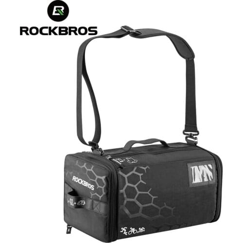 ROCKBROS Cycling Bike High Capacity Bicycle Bags Waterproof Sports BagTriathlon Bags Backpack With Rain Cover Outdoor Handbag