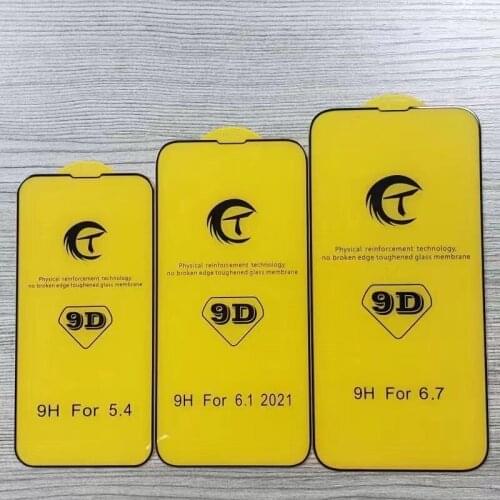 10pcs 9D Full Gule Glass For IPhone 13 Pro Max Tempered Glass For iPhone 13 Mini IPhone13 Pro Max 13Mini Screen Protector