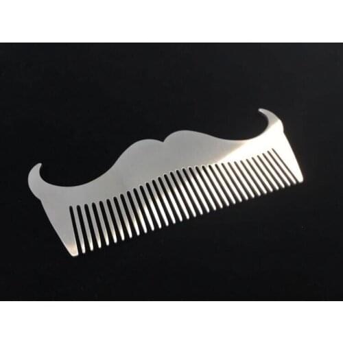 1Pc Stainless Steel Beard Shaping Tool Beard Bro Sex Man Gentleman Beard Trim Template Hair Cut modelling tools
