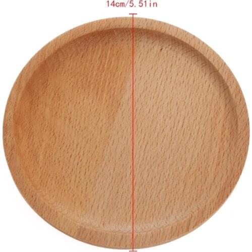 2020 New Coasters Holder Mat Wooden Baby Round Pastry Tray Dessert Plate Dishes