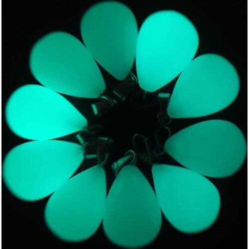 24 PCS Luminous Natural Stone Quartz water drop shape pendants Moonstone Necklace Pendant Glow in Dark Womens Jewelry free