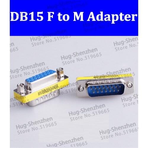 Female to Male 2Row 7P+8P 15P Adapter 7P/8P DB15 Connector DB15P two Row data transmission protect joint 15P Connector 50pcs