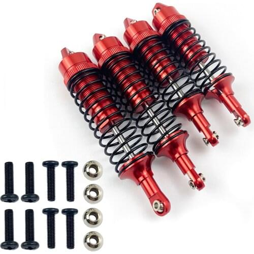 Aluminium Alloy Shock Absorber Assembled Full Metal Big Bore Shocks Front & Rear for Traxxas 727 1/10 Slash 4x4 RC Car Truck Acc