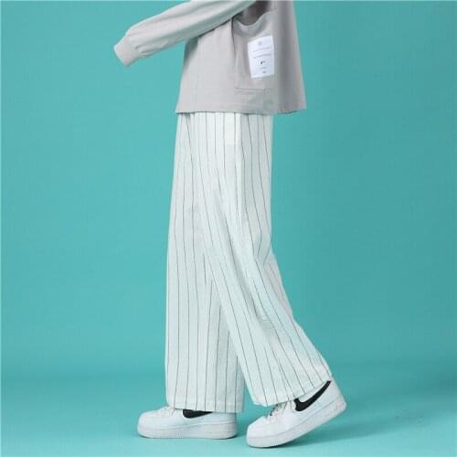 Black White Striped Men Harem Pants 2021 New Fashion Man Casual Loose Harajuku Cotton Jogger Woman Pants Trousers Streetwear 3XL