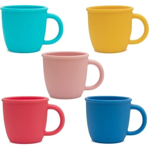 Baby Learn To Drink Cup Drinkware Silicone Cups For Toddlers & Kids LeakProof Child Water Cup Bottle 245ML