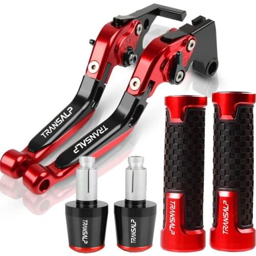 For HONDA TRANSALP 600 VH/VJ/VK/VL/VM/VN/VP/VR/VS/VT/VV/VW/VX 7/8'' 22mm Motorcycle Handle Bar Grip Ends CNC Brake Clutch Levers