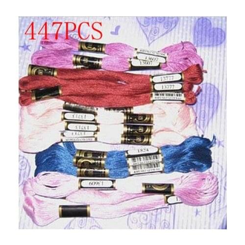 Embroidery Thread Cotton Classic Similar DMC Cross Stitch Thread Free Shipping New Total 447 Pieces