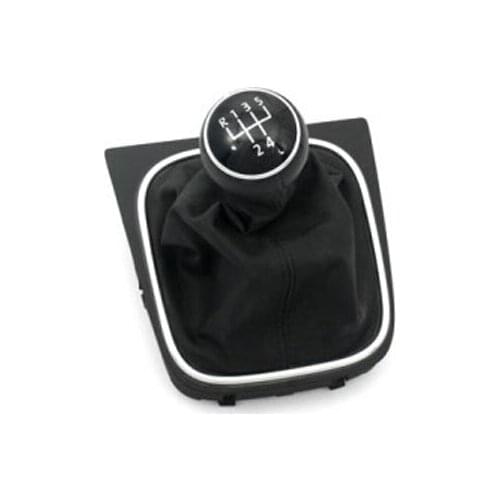 Chrome Gear Shift Knob & Boot (5 Speed) For VW Volkswagen Golf Jetta MK5