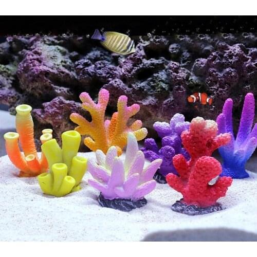 Aquarium Coral Ornaments Resin Artificial Coral Non-toxic Landscape Underwater Aquarium Artificial Plant Fish Tank Decoration