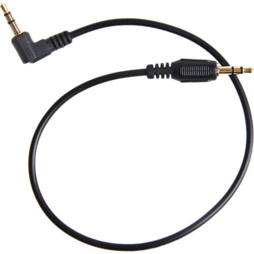 Short 30CM 3.5MM Male To Male 90 Degree Right Angled Aux Audio Cable Line 634A