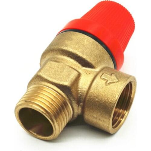 3/4" BSP Male To Female Thread Brass Safety Valve Pressure Drain Relief Valve For Solar Water Heater