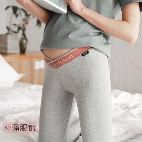 Maternity Leggings Adjustable Waist Pregnant Women Pregnancy Clothes Pants Ropa Mujer Embarazada Premama Enceinte ankle length