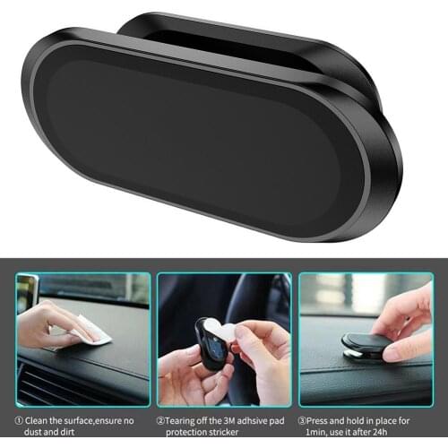 Magnetic Car Phone Holder 360 Rotating Dashboard Magnet Cell Phone Stand For IPhone Max Xiaomi Magnet GPS Car Mobile Phone Mount
