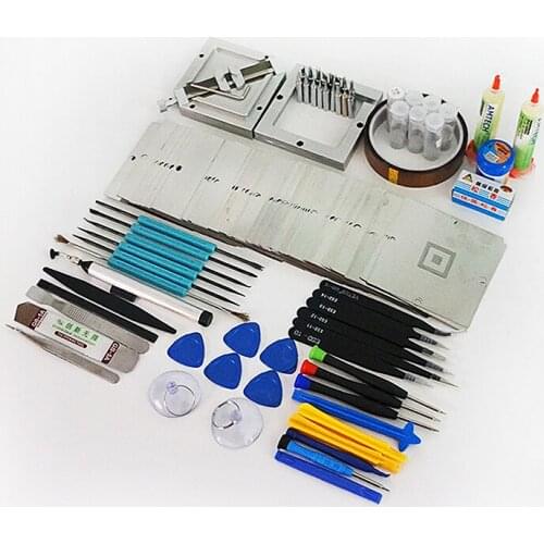 Aluminium Alloy BGA Reball Kit Magnetism Lock 170 Pcs 90*90mm Universal Bga Stencil BGA Solder Ball