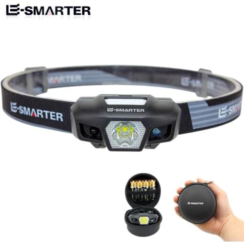 Headlight glare can sense waterproof super bright mini night fishing miners head-mounted flashlight hernia