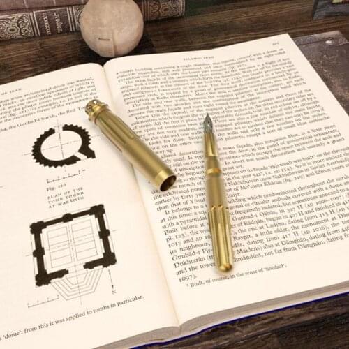 Luxury quality Fountain Pen Gyro Spin Buck Sculpture Stationery Student Office school supplies black ink pen new