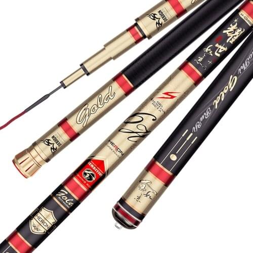 JS High Carbon Fishing Rod 3.6M-8.1M power 4H/5H/6H 28/28-19/19 tune Long Section Ultralight Superhard Hand Pole+Spare spin Tip