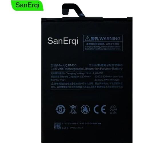 SanErqi Xiaomi Mi 6 Phone Batteries