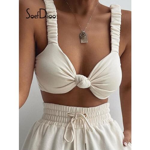 Женские укороченные топы Soefdioo China At AliExpress